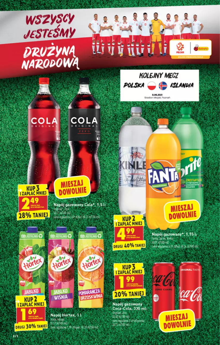 Gazetka promocyjna Biedronka - W tym tygodniu PN - ważna 07.06 do 12.06.2021 - strona 8 - produkty: Coca-Cola, Napój