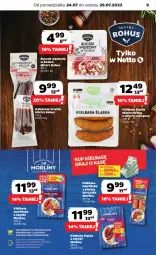 Gazetka promocyjna Netto - Artykuły spożywcze - Gazetka - ważna od 29.07 do 29.07.2023 - strona 9 - produkty: Kurczak, Morliny, Boczek, Kabanos, Kiełbasa, Kiełbasa śląska