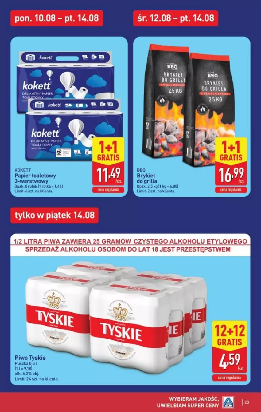 Gazetka promocyjna Aldi - Pełna oferta - ważna 10.08 do 14.08.2026 - strona 23 - produkty: Fa, Papier, Papier toaletowy