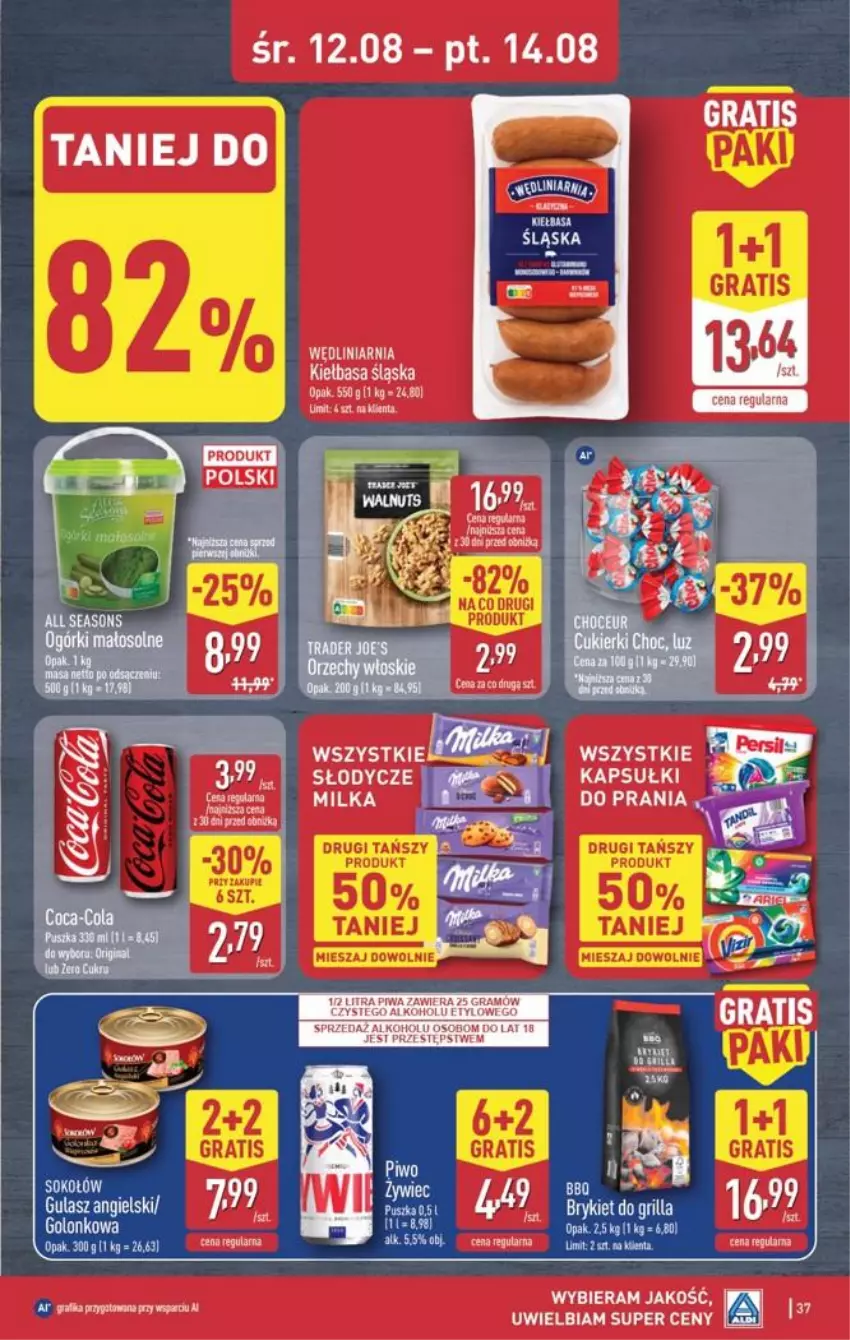 Gazetka promocyjna Aldi - Pełna oferta - ważna 10.08 do 14.08.2026 - strona 37 - produkty: Milka, Mobil