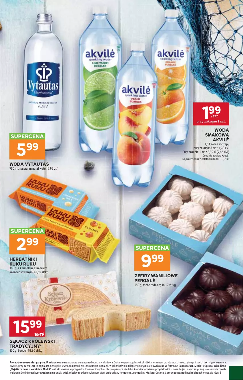 Gazetka promocyjna Stokrotka - Supermarket - ważna 01.10 do 07.10.2026 - strona 39 - produkty: Herbatniki, Królewski, Mięso, Optima, Owoce, Sękacz, Warzywa, Woda