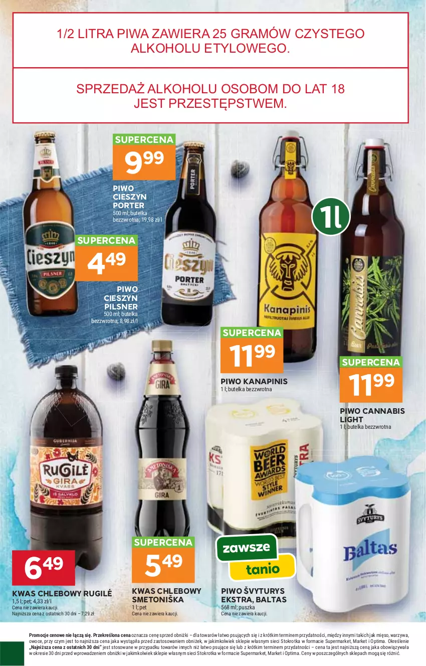 Gazetka promocyjna Stokrotka - Supermarket - ważna 01.10 do 07.10.2026 - strona 40 - produkty: Chleb, Gra, Mięso, Optima, Owoce, Piwa, Piwo, Por, Warzywa