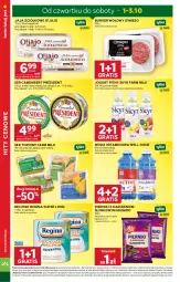 Gazetka promocyjna Stokrotka - Supermarket - Gazetka - ważna od 07.10 do 07.10.2026 - strona 4 - produkty: Ser topiony, Piernik, Warzywa, Top, Ser, Gin, Gra, Jaja, Jogurt, Président, Optima, Ręcznik, Camembert, Farm Milk, Burger, Owoce, Woda, Jogurt pitny, Mięso, Fa