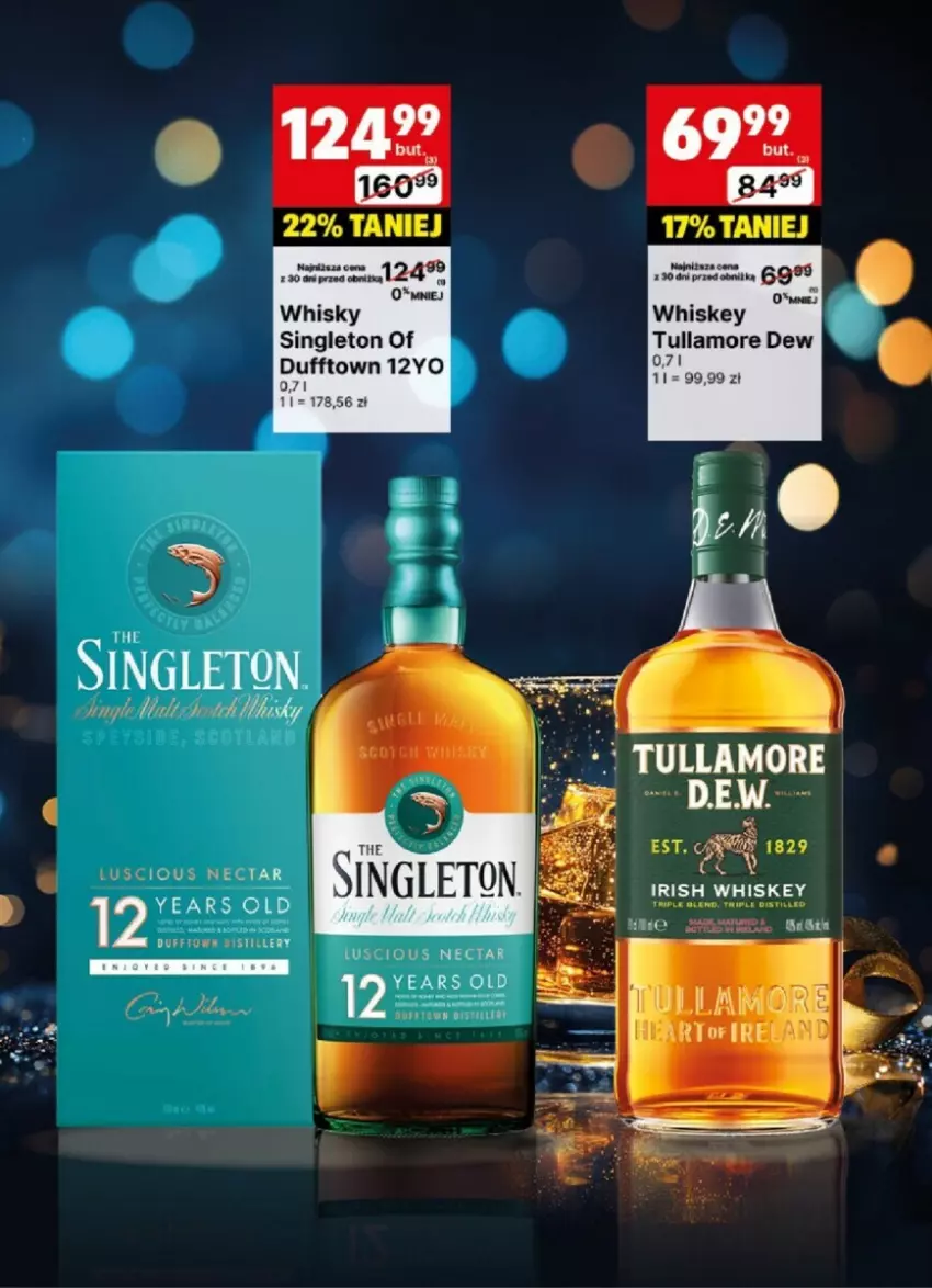 Gazetka promocyjna Delikatesy Centrum - ważna 20.01 do 02.02.2025 - strona 10 - produkty: Tullamore Dew, Whiskey, Whisky