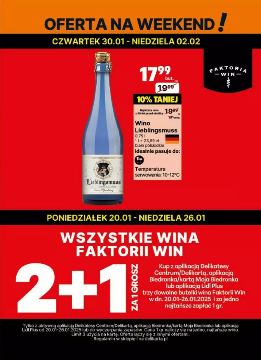 Gazetka promocyjna Delikatesy Centrum - ważna 20.01 do 02.02.2025 - strona 14 - produkty: Fa