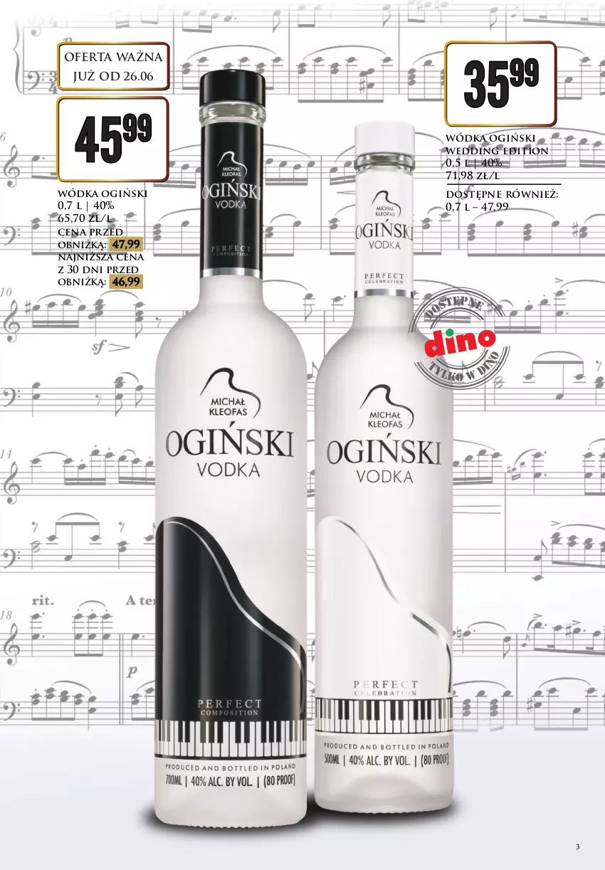 Gazetka promocyjna Dino - Katalog alkoholowy - czerwiec 2026ㅤㅤ - ważna 29.06 do 04.07.2026 - strona 3 - produkty: Ogiński, Wódka
