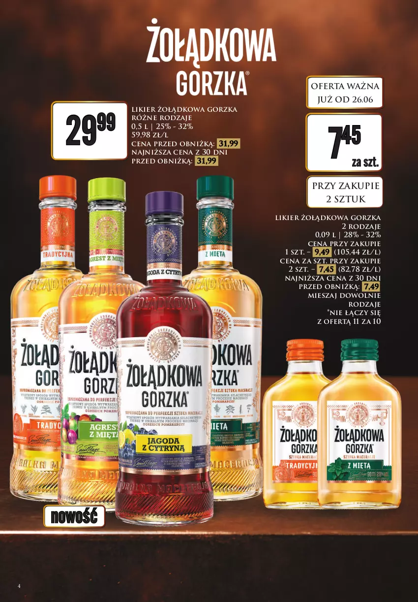 Gazetka promocyjna Dino - Katalog alkoholowy - czerwiec 2026ㅤㅤ - ważna 29.06 do 04.07.2026 - strona 4 - produkty: Likier