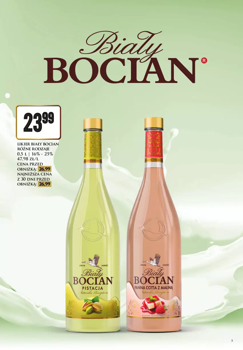 Gazetka promocyjna Dino - Katalog alkoholowy - czerwiec 2026ㅤㅤ - ważna 29.06 do 04.07.2026 - strona 5 - produkty: Biały Bocian, Likier