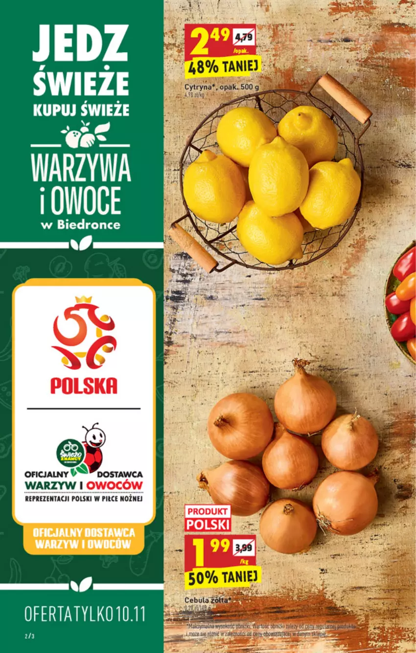 Gazetka promocyjna Biedronka - W tym tygodniu - ważna 10.11 do 17.11.2021 - strona 2 - produkty: Cebula, Noż, Warzywa