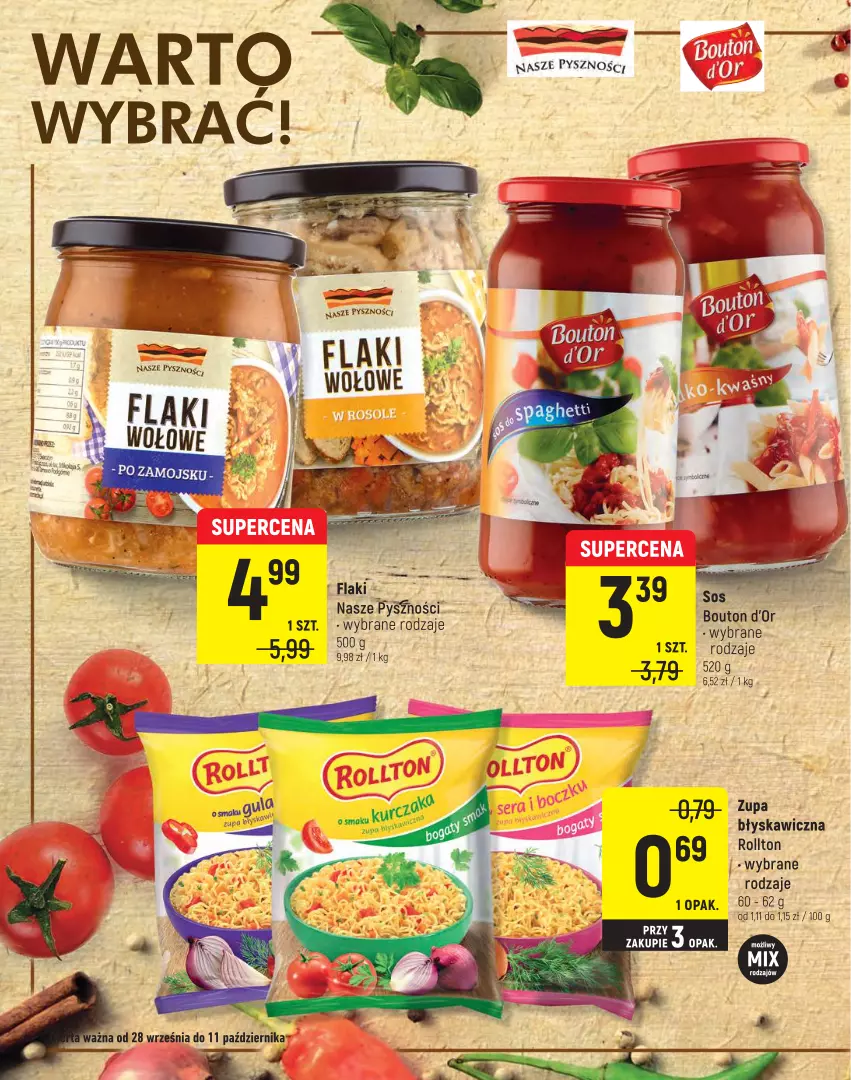 Gazetka promocyjna Intermarche - Jesienny Targ - ważna 28.09 do 11.10.2021 - strona 8 - produkty: Flaki, Sos, Zupa