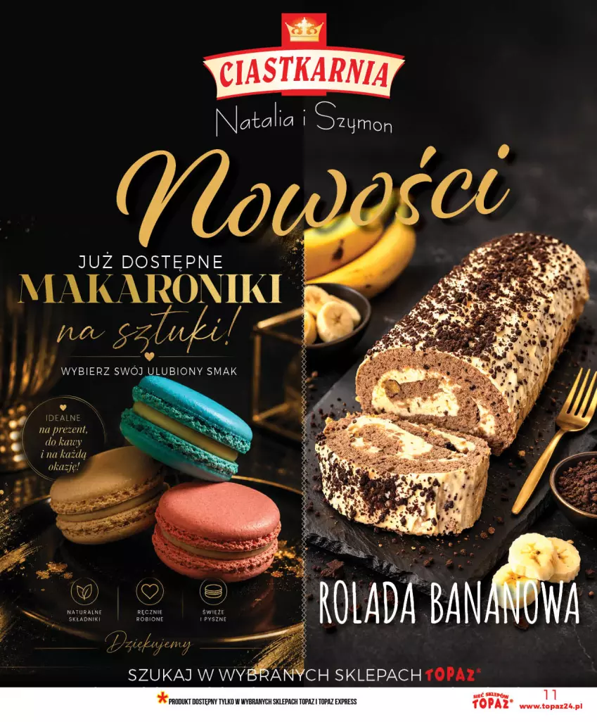 Gazetka promocyjna Topaz - Gazetka - ważna 03.06 do 10.06.2026 - strona 11 - produkty: Ciastka, Makaron, Top