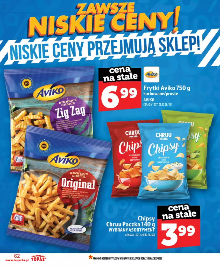 Gazetka promocyjna Topaz - Gazetka - ważna 03.06 do 10.06.2026 - strona 62 - produkty: Frytki
