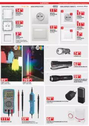 Gazetka promocyjna Merkury Market - Gazetka - ważna od 30.11 do 30.11.2023 - strona 7 - produkty: Włącznik pojedynczy, Ser, Gra, Dzwonek, Gniazdo pojedyncze, Tarka, Ramka, Lampa LED, Latarka, Lampa