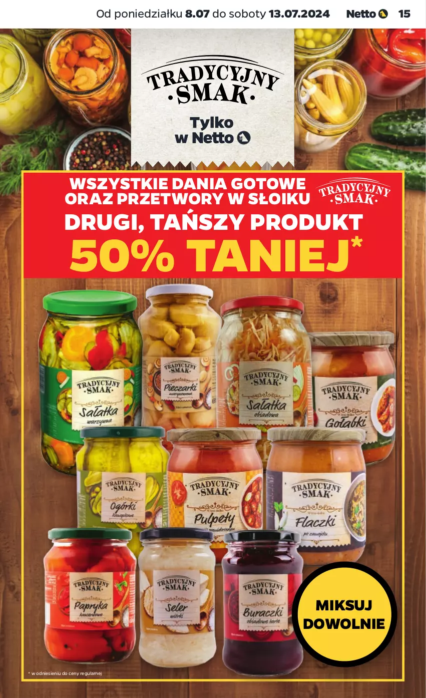 Gazetka promocyjna Netto - Od Poniedziałku - ważna 08.07 do 13.07.2024 - strona 15 - produkty: Dania gotowe