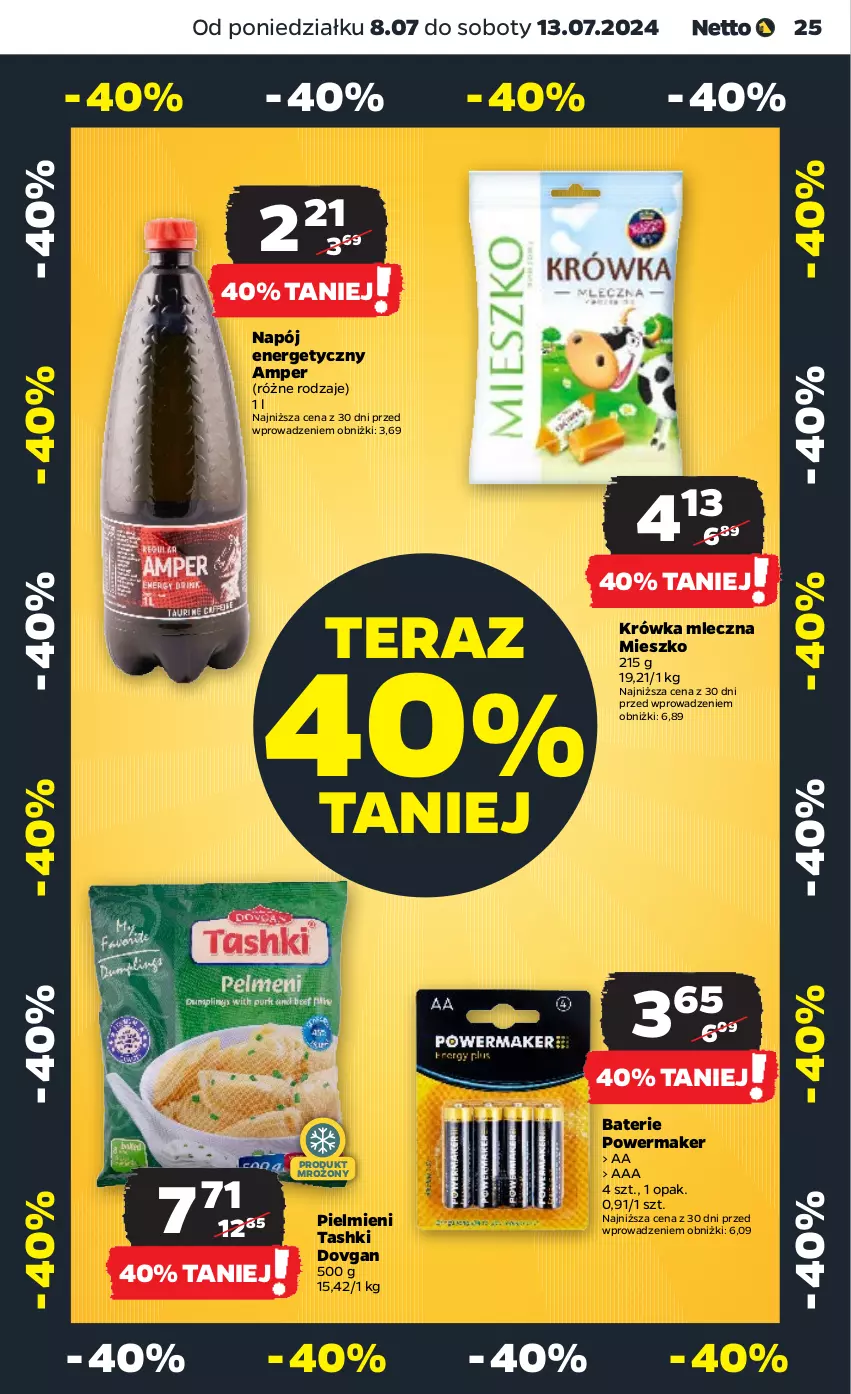 Gazetka promocyjna Netto - Od Poniedziałku - ważna 08.07 do 13.07.2024 - strona 25 - produkty: Napój, Napój energetyczny, Tera