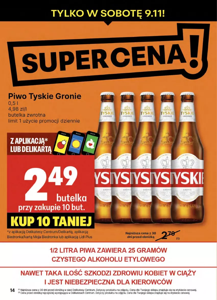 Gazetka promocyjna Delikatesy Centrum - NOWA GAZETKA Delikatesy Centrum od 7 listopada! 7-13.11.2024 - ważna 07.11 do 13.11.2024 - strona 14 - produkty: Piwo, Rum, Tyskie