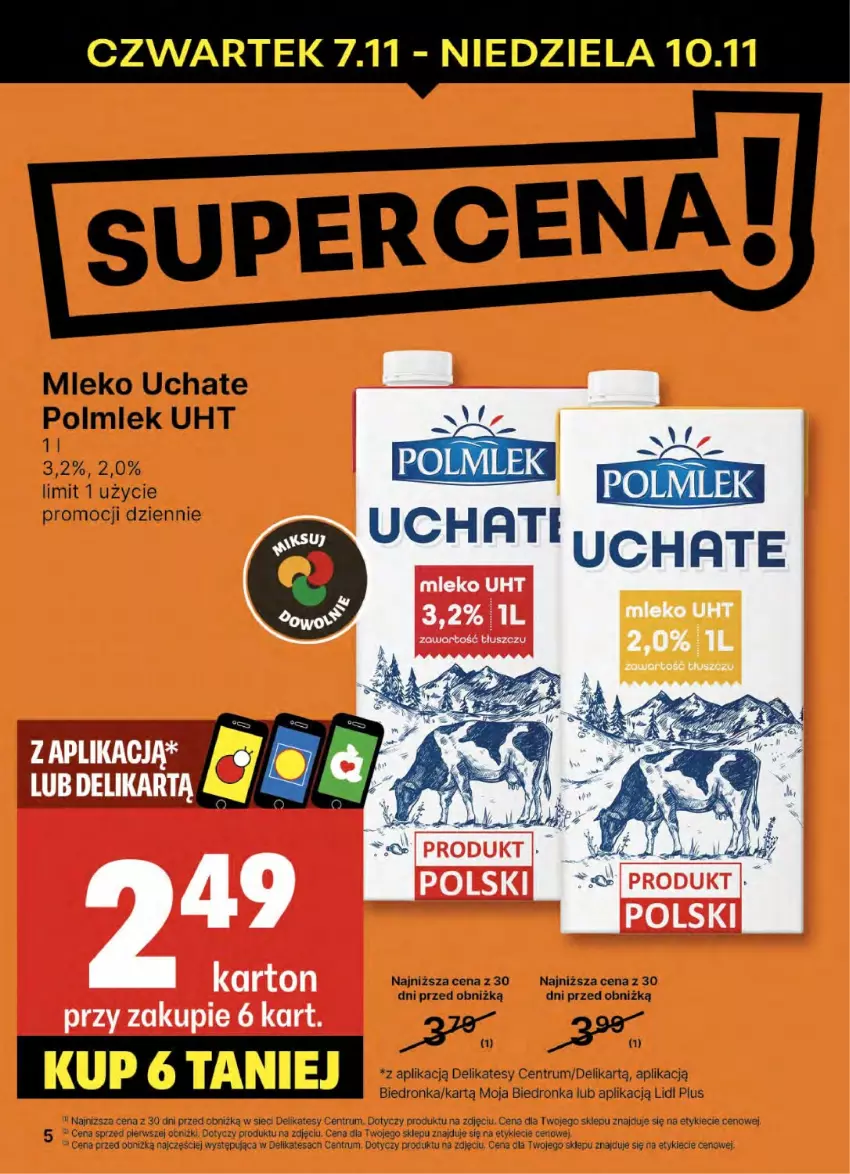 Gazetka promocyjna Delikatesy Centrum - NOWA GAZETKA Delikatesy Centrum od 7 listopada! 7-13.11.2024 - ważna 07.11 do 13.11.2024 - strona 5 - produkty: Mleko, POLMLEK, Rum