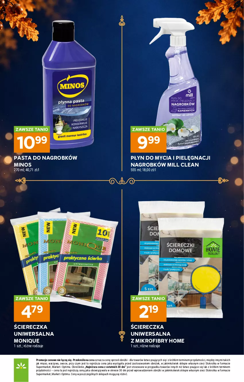 Gazetka promocyjna Stokrotka - Katalog Znicze - ważna 01.10 do 04.11.2026 - strona 15 - produkty: Mięso, Optima, Owoce, Płyn do mycia, Warzywa