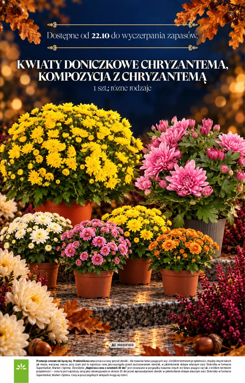 Gazetka promocyjna Stokrotka - Katalog Znicze - ważna 01.10 do 04.11.2026 - strona 16 - produkty: Mięso, Optima, Owoce, Warzywa