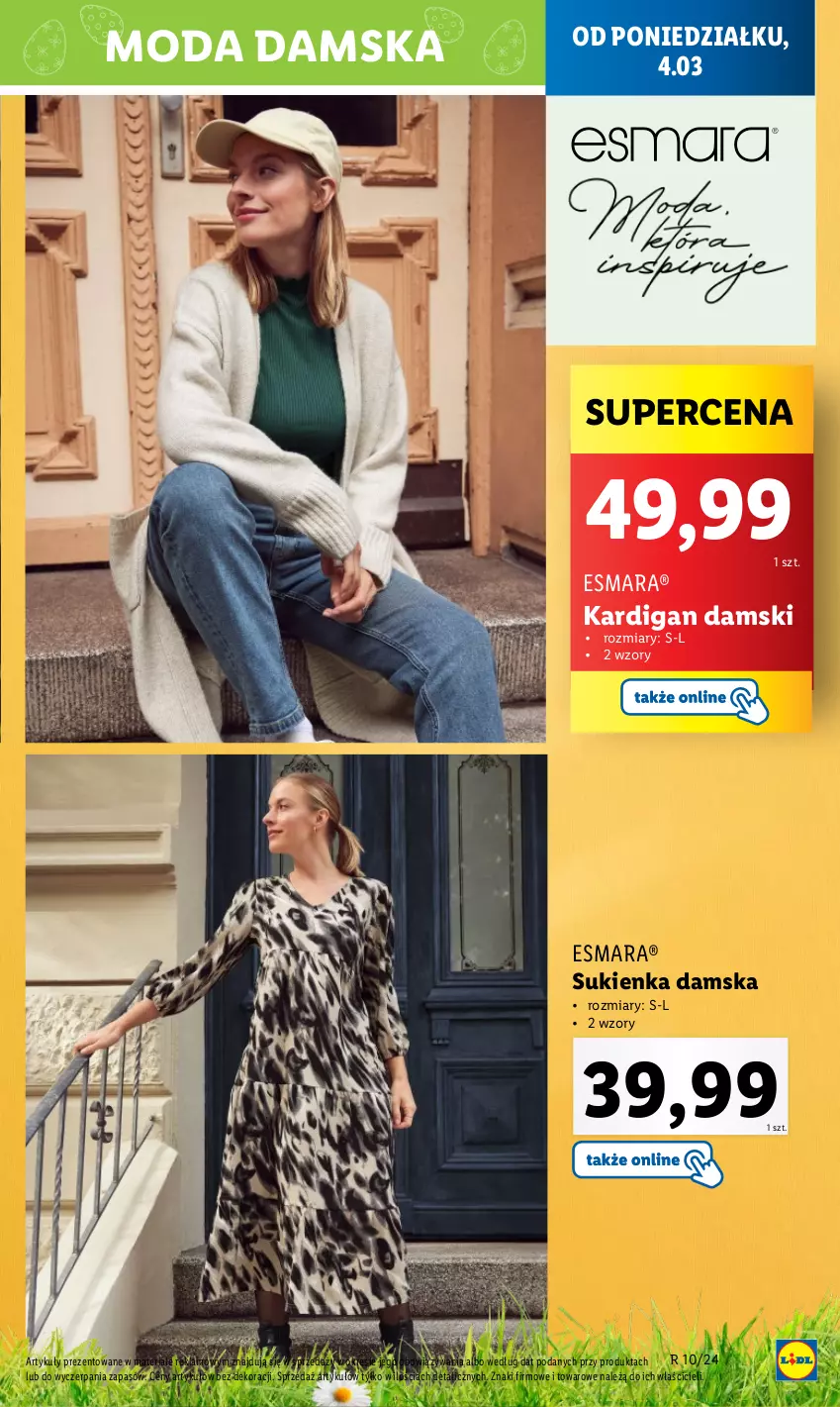 Gazetka promocyjna Lidl - GAZETKA - ważna 04.03 do 06.03.2024 - strona 15 - produkty: Kardigan, Moda, Sukienka