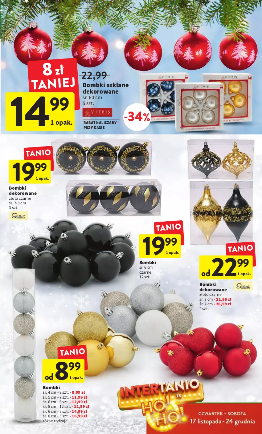 Gazetka promocyjna Intermarche - Gazetka Intermarche - ważna 17.11 do 23.11.2022 - strona 13 - produkty: Bombki