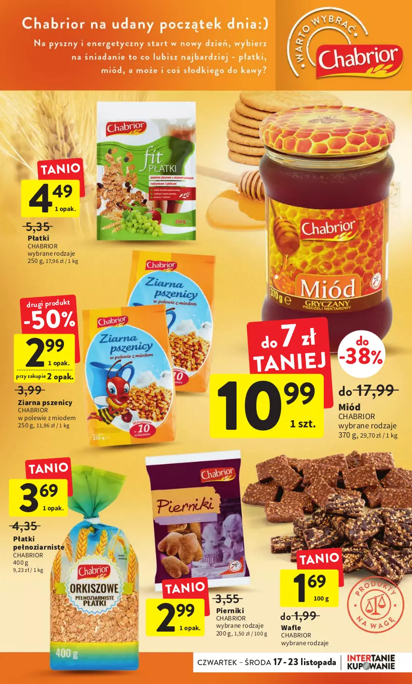 Gazetka promocyjna Intermarche - Gazetka Intermarche - ważna 17.11 do 23.11.2022 - strona 31 - produkty: Chabrior, Miód, Piernik, Top, Wafle