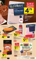 Gazetka promocyjna Intermarche - Gazetka Intermarche - Gazetka - ważna od 23.11 do 23.11.2022 - strona 23 - produkty: Kurczak, Krakus, Top, Sos, Por, Kiełbaski śląskie, Parówki, Szynka, Tarczyński, Sport, Kiełbasa, Olewnik