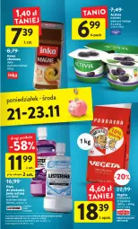 Gazetka promocyjna Intermarche - Gazetka Intermarche - Gazetka - ważna od 23.11 do 23.11.2022 - strona 39 - produkty: Gin, Płyn do płukania jamy ustnej, Listerine, Inka, Danone, Kawa zbożowa, Kawa, Activia, Płyn do płukania, Podravka, Vegeta
