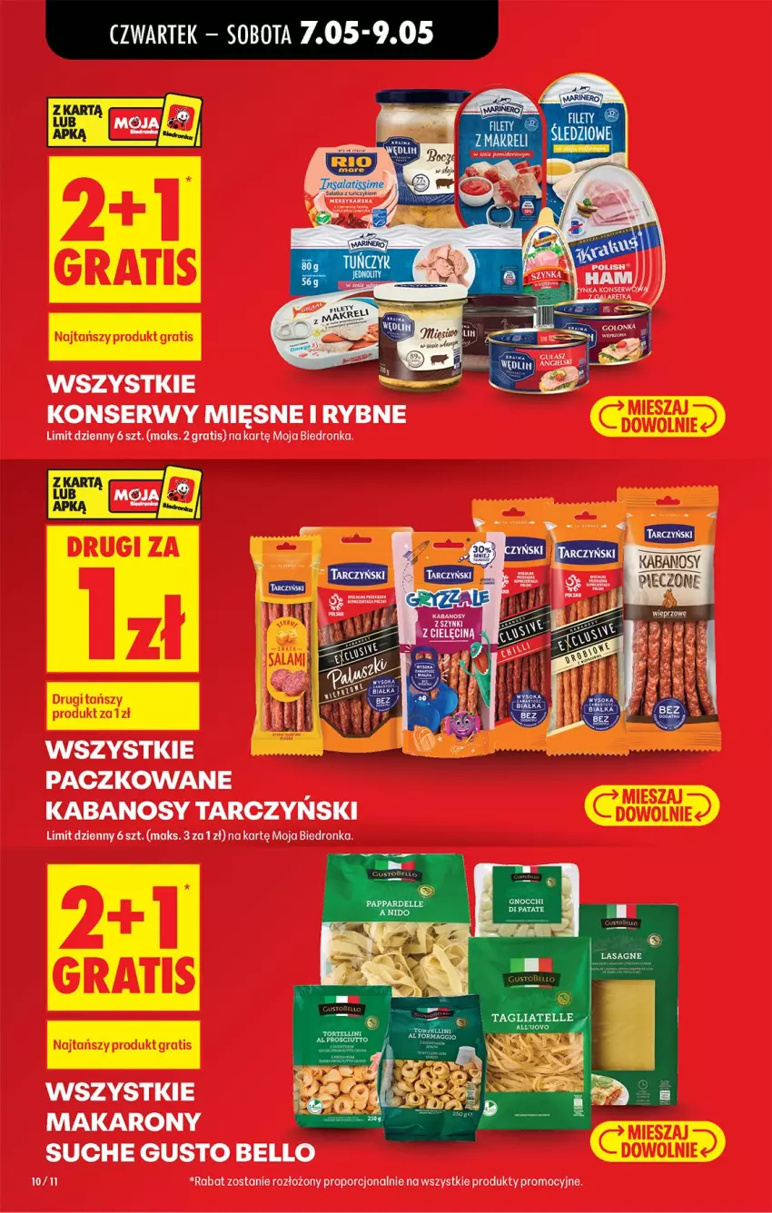 Gazetka promocyjna Biedronka - Od Czwartku - ważna 07.05 do 13.05.2026 - strona 10 - produkty: Bell, Gra, Kabanos, Makaron, Por, Ser
