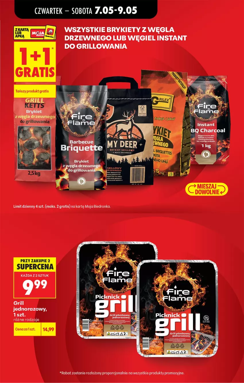 Gazetka promocyjna Biedronka - Od Czwartku - ważna 07.05 do 13.05.2026 - strona 15 - produkty: Brykiety, Gra, Grill, Por