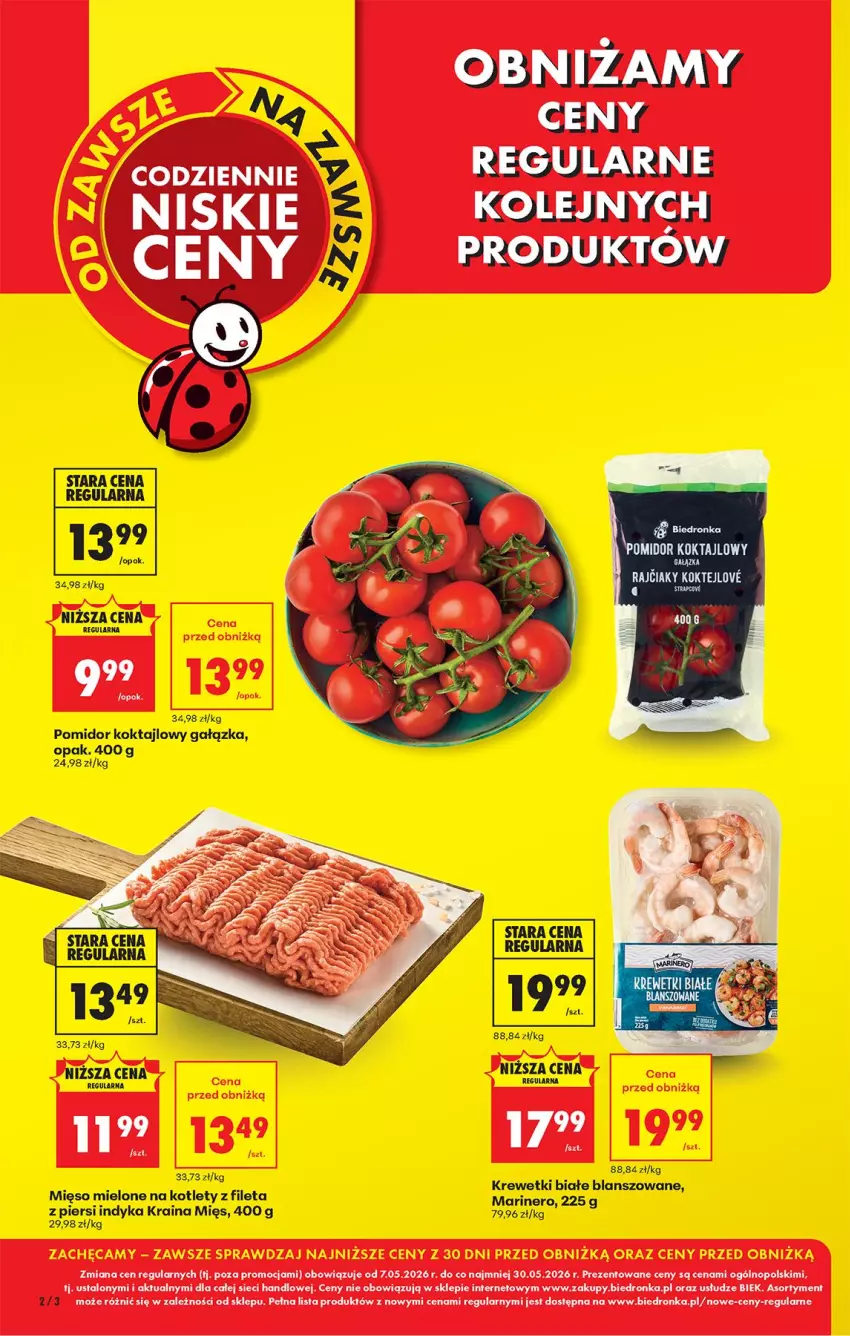 Gazetka promocyjna Biedronka - Od Czwartku - ważna 07.05 do 13.05.2026 - strona 2 - produkty: Fa, Kotlet, Krewetki, Mięso, Mięso mielone