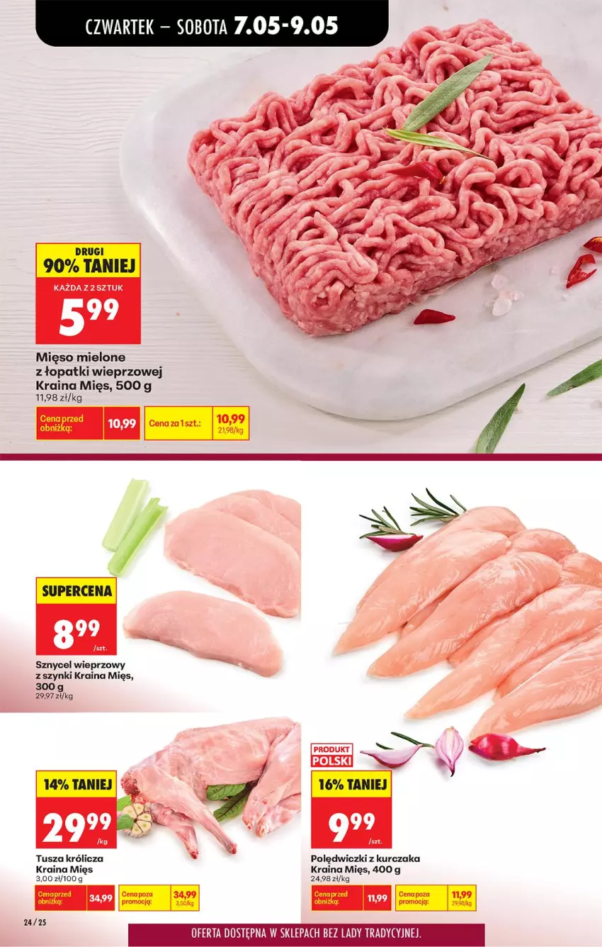 Gazetka promocyjna Biedronka - Od Czwartku - ważna 07.05 do 13.05.2026 - strona 30 - produkty: Kurczak, Mięso, Mięso mielone, Mięso mielone z łopatki wieprzowej, Polędwiczki z kurczaka, Tusz