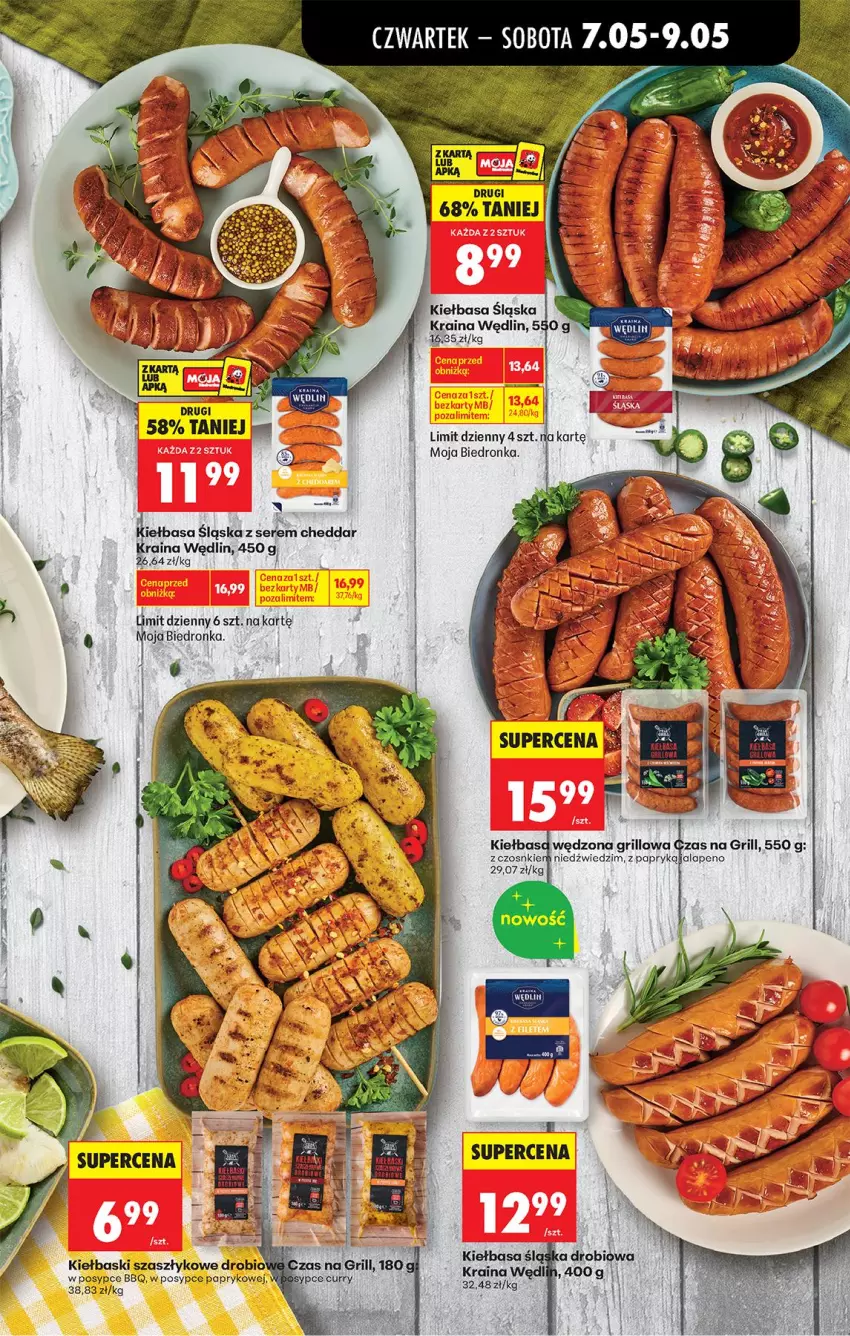 Gazetka promocyjna Biedronka - Od Czwartku - ważna 07.05 do 13.05.2026 - strona 35 - produkty: Cheddar, Grill, Kiełbasa, Kiełbasa śląska, Papryka, Ser