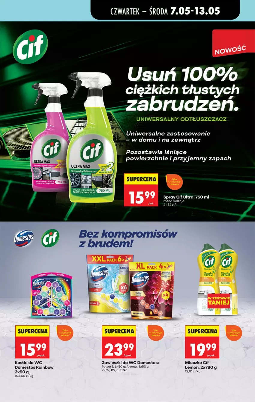 Gazetka promocyjna Biedronka - Od Czwartku - ważna 07.05 do 13.05.2026 - strona 79 - produkty: Cif, Domestos, Mleczko, Odtłuszczacz, Zawieszki