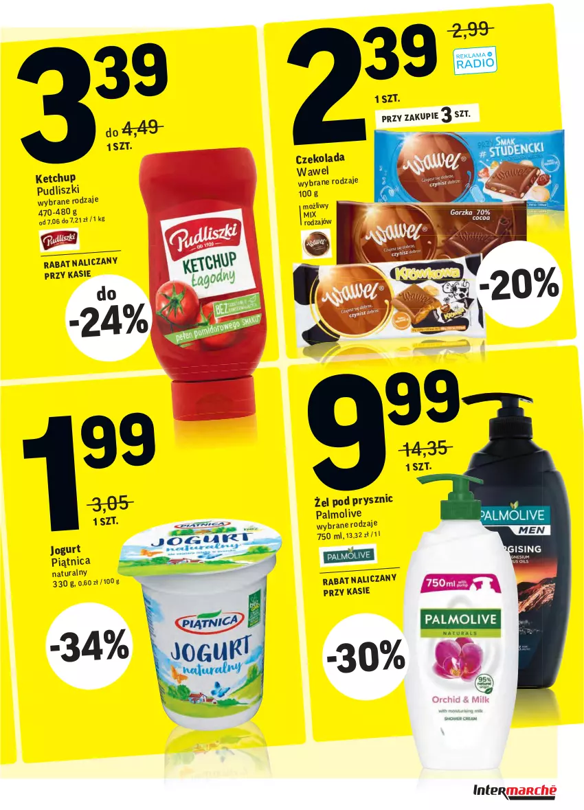 Gazetka promocyjna Intermarche - Gazetka promocyjna - ważna 07.09 do 13.09.2021 - strona 38 - produkty: Czekolada, Jogurt, Ketchup, Palmolive, Piątnica, Pudliszki, Wawel