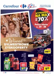 Gazetka promocyjna Carrefour - Gazetka Carrefour - Gazetka - ważna od 31.12 do 31.12.2022 - strona 1 - produkty: Gin, Wyrzutnia, Coca-Cola, Pepsi, Fanta, Sprite, Strzałów, Fa