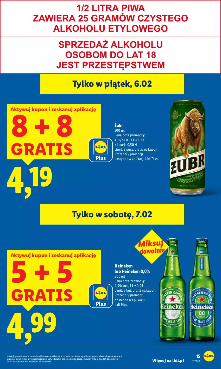 Gazetka promocyjna Lidl - GAZETKA - ważna 05.02 do 07.02.2026 - strona 15 - produkty: Gra, Heineken