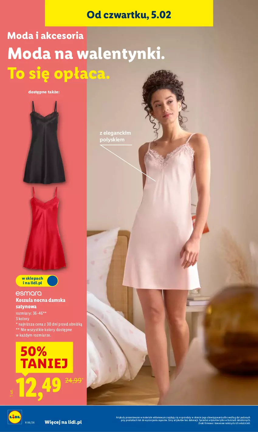 Gazetka promocyjna Lidl - GAZETKA - ważna 05.02 do 07.02.2026 - strona 16 - produkty: Kosz, Koszula, Koszula nocna, Moda