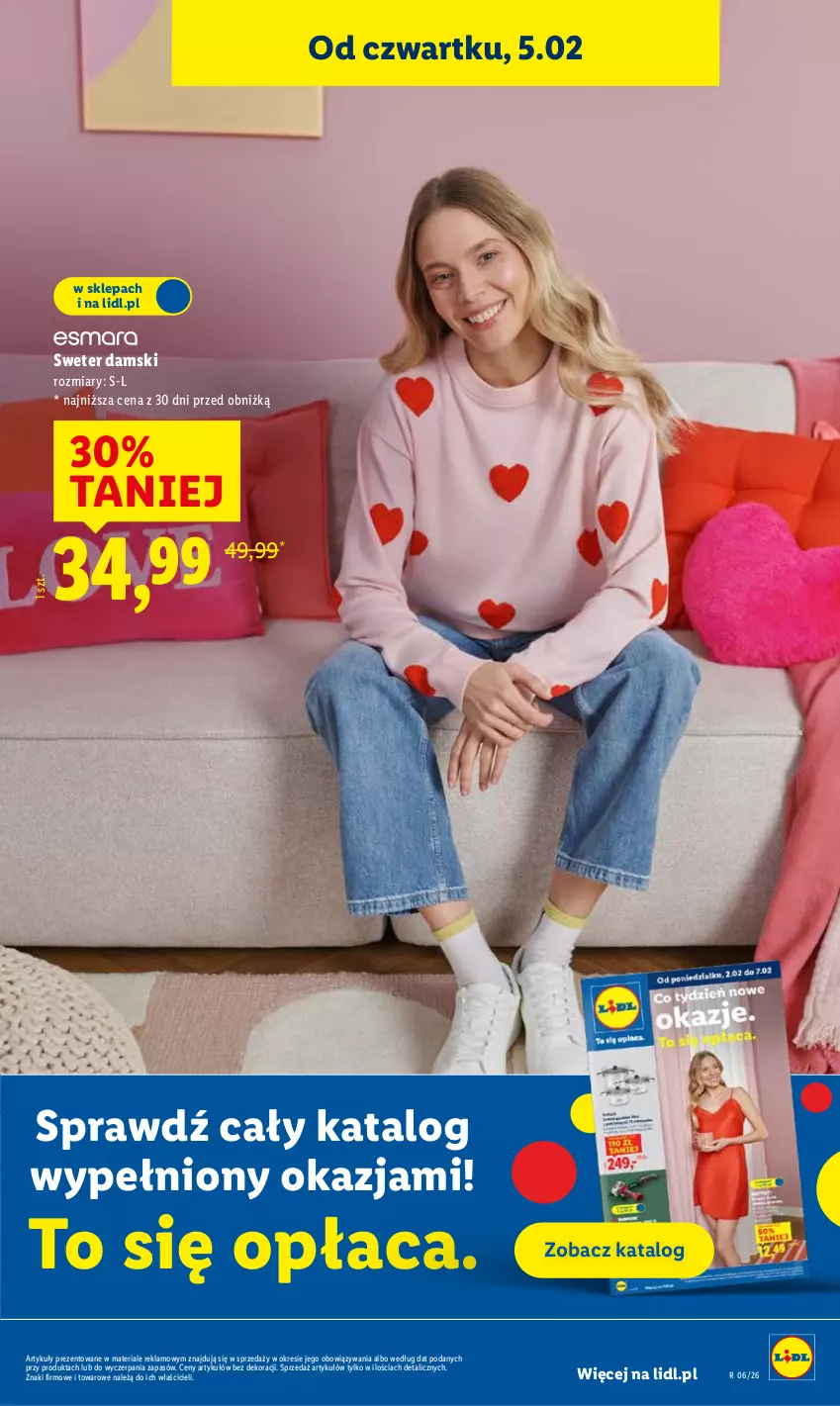 Gazetka promocyjna Lidl - GAZETKA - ważna 05.02 do 07.02.2026 - strona 17 - produkty: Sweter