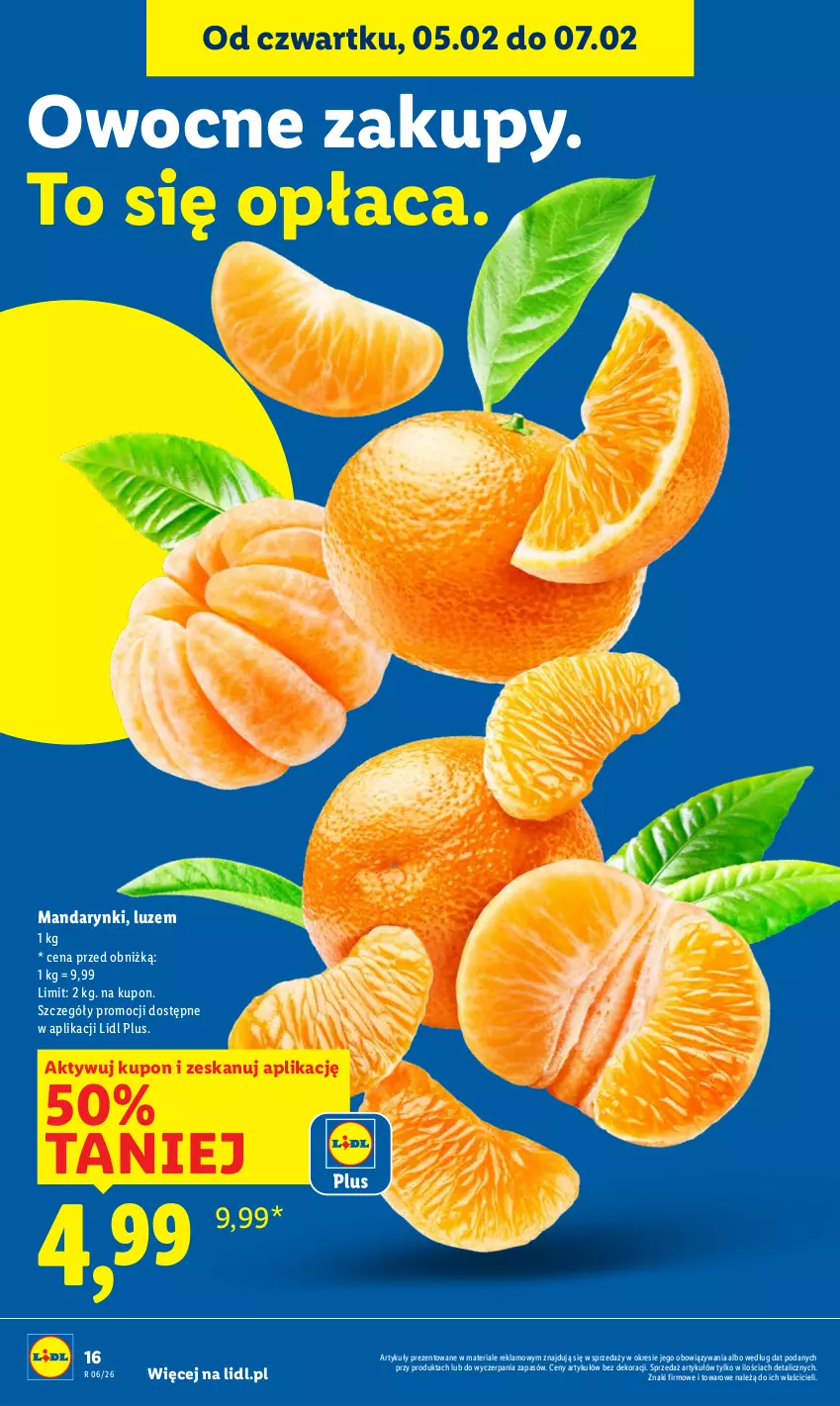 Gazetka promocyjna Lidl - GAZETKA - ważna 05.02 do 07.02.2026 - strona 18 - produkty: Mandarynki