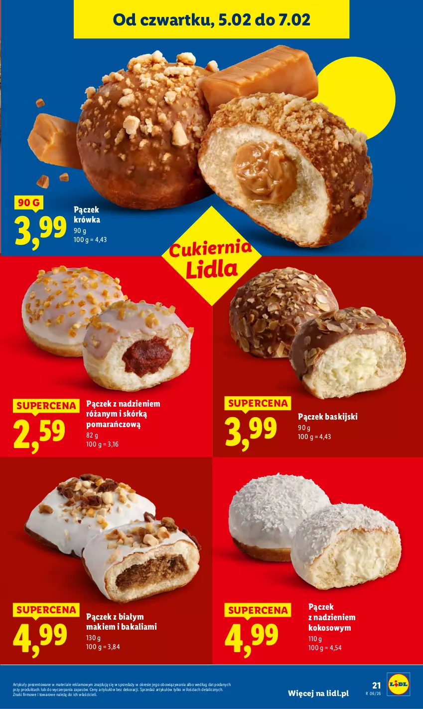 Gazetka promocyjna Lidl - GAZETKA - ważna 05.02 do 07.02.2026 - strona 23 - produkty: Cukier, Kokos, Pączek, Róża