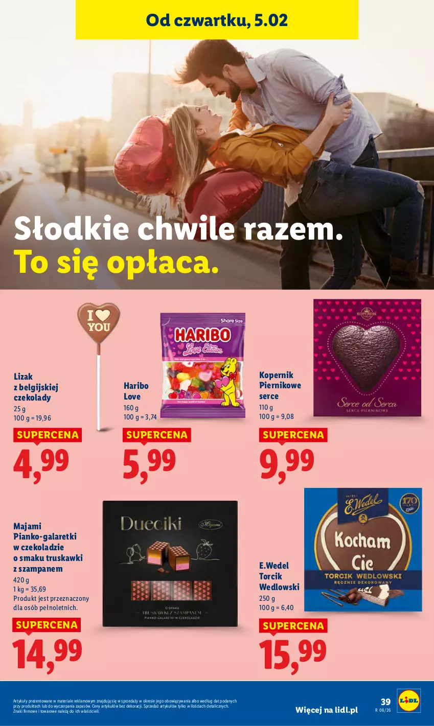Gazetka promocyjna Lidl - GAZETKA - ważna 05.02 do 07.02.2026 - strona 41 - produkty: Gala, Galaretki, Haribo, LG, Piernik, Ser, Truskawki