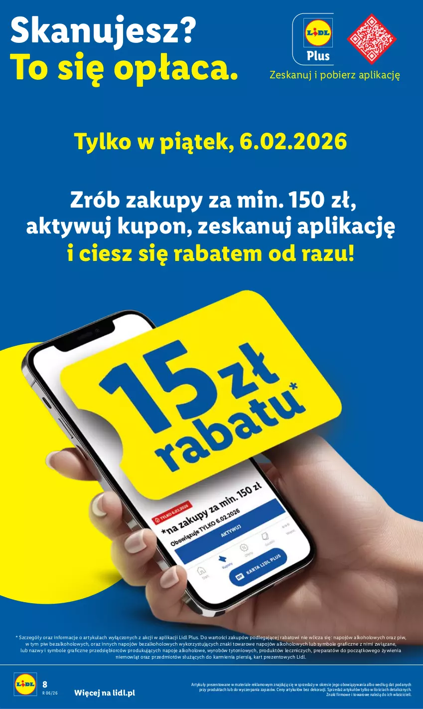 Gazetka promocyjna Lidl - GAZETKA - ważna 05.02 do 07.02.2026 - strona 8 - produkty: Gra, Karmi, Napoje, Znicz