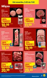 Gazetka promocyjna Lidl - GAZETKA - Gazetka - ważna od 07.02 do 07.02.2026 - strona 25 - produkty: Mięso wołowe, Hamburger, Stek, Lack, Burger, Mięso, Schab bez kości