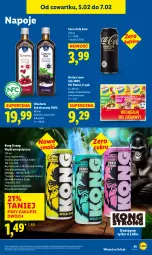Gazetka promocyjna Lidl - GAZETKA - Gazetka - ważna od 07.02 do 07.02.2026 - strona 47 - produkty: Sok, Gra, Napój energetyczny, Oleofarm, Granat, Coca-Cola, Napoje, Leon, Napój, Oleo, Psi Patrol, Hortex, Fa