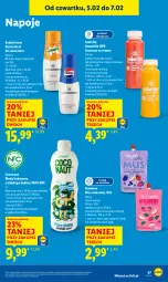 Gazetka promocyjna Lidl - GAZETKA - Gazetka - ważna od 07.02 do 07.02.2026 - strona 49 - produkty: Mus, 7up, Mirinda, Napoje, Pepsi, Smoothie, Woda, Mango, Kokos, HP