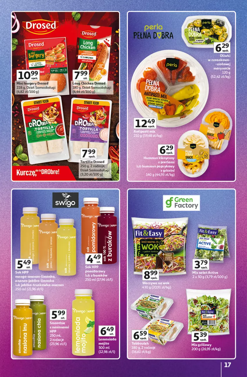 Gazetka promocyjna Auchan - 30 Lat Hipermarket Auchan Znane marki - ważna 03.09 do 09.09.2026 - strona 17 - produkty: Burger, Chia, Fa, Por, Tortilla
