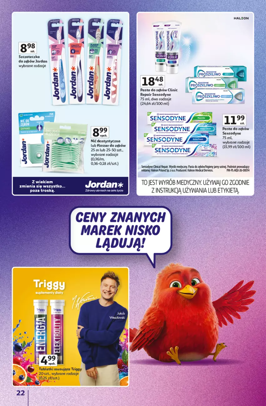 Gazetka promocyjna Auchan - 30 Lat Hipermarket Auchan Znane marki - ważna 03.09 do 09.09.2026 - strona 22 - produkty: Clin, Fa, Leon, Nić dentystyczna, Pasta do zębów, Sensodyne, Ser, Szczoteczka, Szczoteczka do zębów