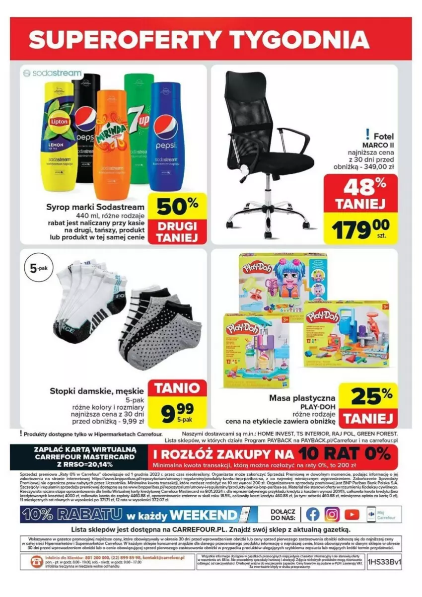 Gazetka promocyjna Carrefour - ważna 12.08 do 17.08.2024 - strona 4 - produkty: AEG, Fa, Fotel, Gra, Kosz, O nas, Play-Doh, Por, Sok, Syrop, Top, Tran