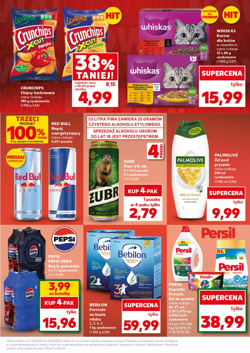Gazetka promocyjna Kaufland - Mocny Start - ważna 11.08 do 12.08.2025 - strona 19 - produkty: Crunchips, Fa, Palmolive, Whiskas